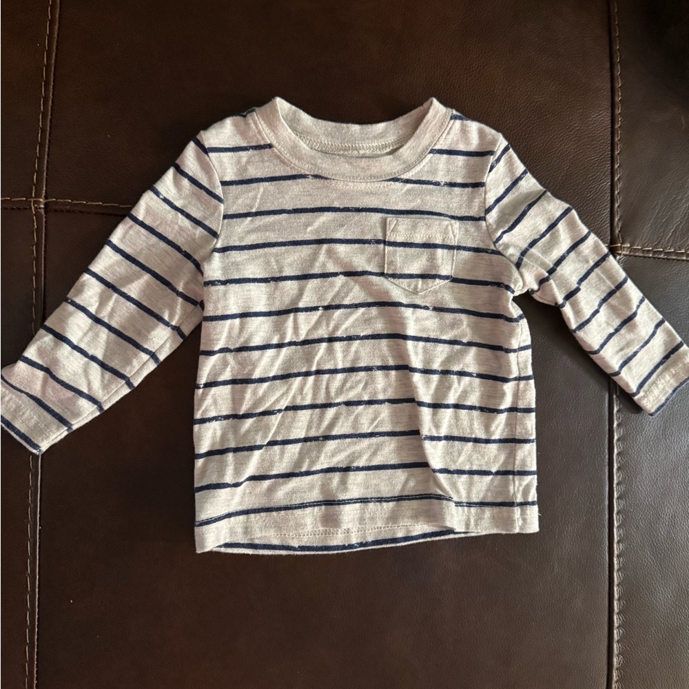 Okie dokie Striped Long Sleeve Kids Shirt